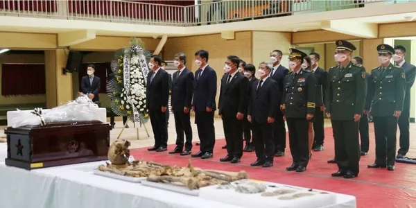 Chine : retour des dépouilles de 109 soldats chinois tués pendant la guerre de Corée
