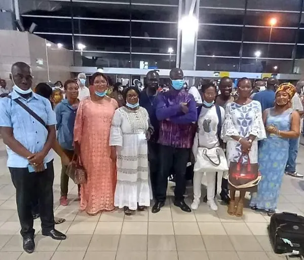 Congrès constitutif du parti de Gbagbo ce 16 octobre 2021 : arrivée de la délégation burkinabè, des images
