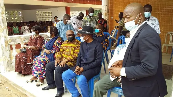 Assoa Adou à Sankadiokro aux côtés de la famille Salia