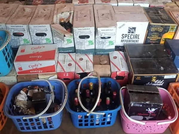 Côte d’Ivoire : saisie de 600 cartons de boissons frelatées et 206 cartons de vin  à Bouaké