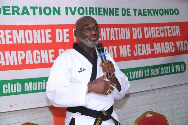 Le président du Taekwondo ivoirien, Jean-Marc Yacé