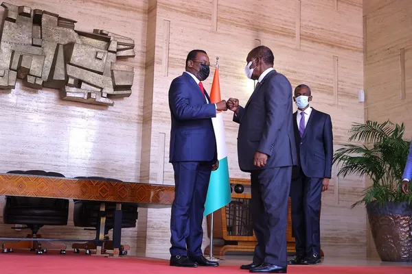 Pascal Affi N’Guessan chez Ouattara : des images de la rencontre