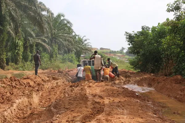 Mauvais état de la route, Taî coupé du reste du Côte d’Ivoire