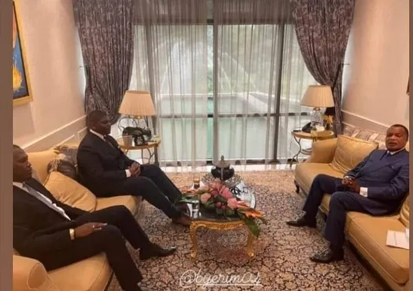 Yerim, sur les traces de son père Hamed Bakayoko, reçu par Sassou-Nguesso