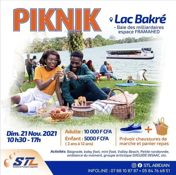 Piknik au lac Bakré le 21 novembre 2021