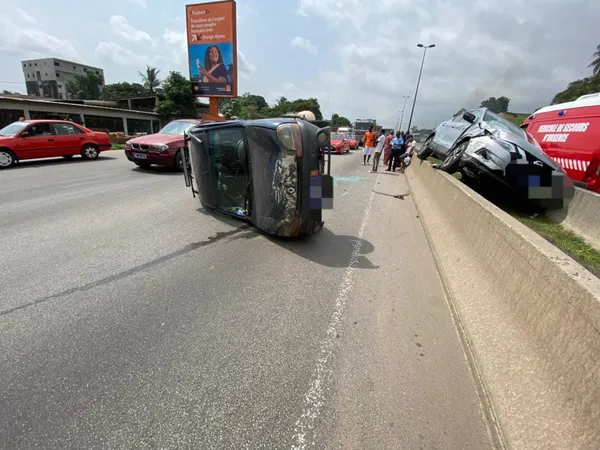 Accident sur la voie Adjamé-Yopougon ce 11 décembre 2021 : 4 victimes