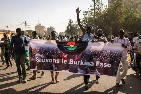 Manifestation anti-France à Ouagadougou ce 18 novembre 2022