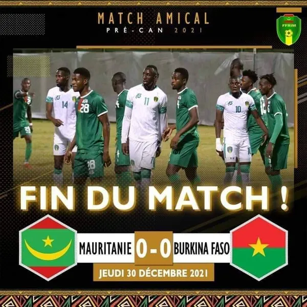 CAN 2021 : Résultat du match amical entre le Burkina Faso et la Mauritanie