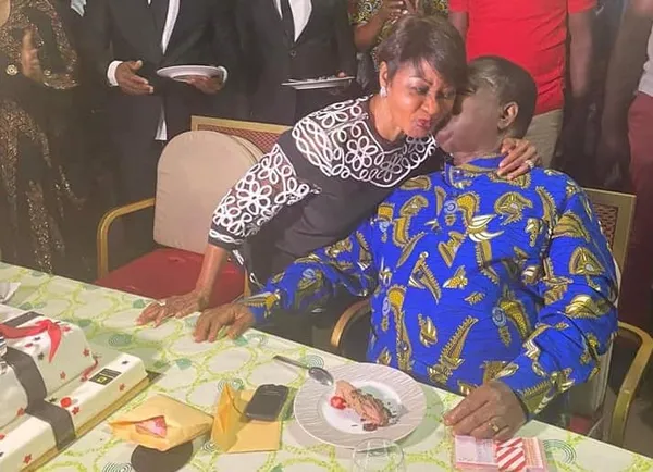 Henriette Bédié et le président Bédié