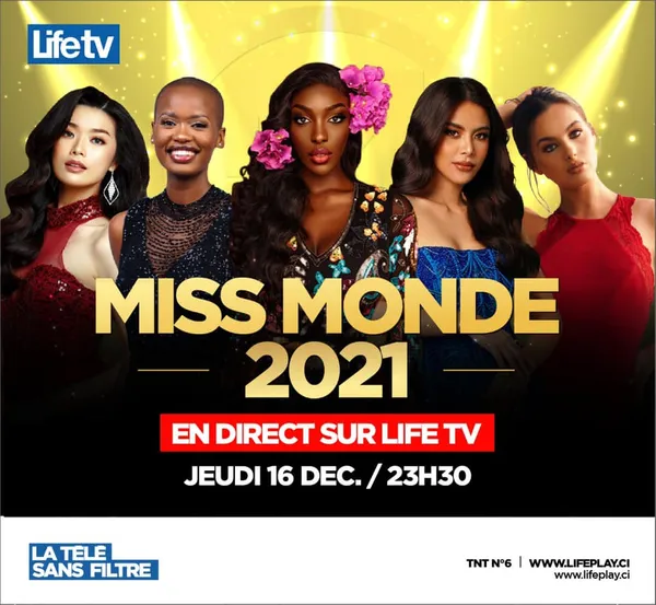 La finale de Miss Monde 2021 retransmise sur Life TV