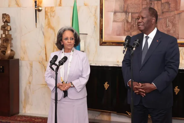 Le président Ouattara échange avec la Présidente de l’Ethiopie, Sahle-Work Zewde ce 2 novembre 2022