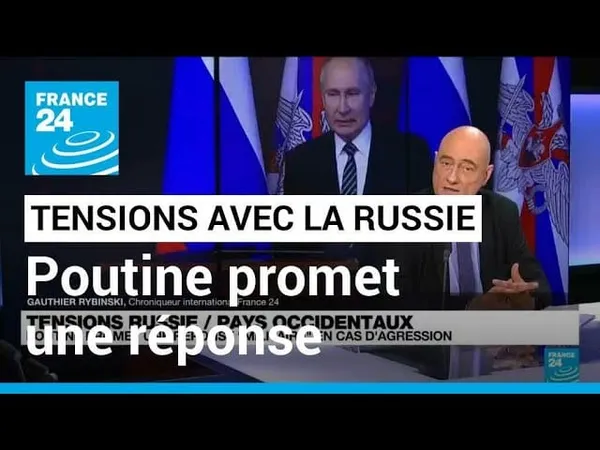 La tension monte entre Poutine et les occidentaux: le président russe promet une « réponse militaire en cas d’agression »