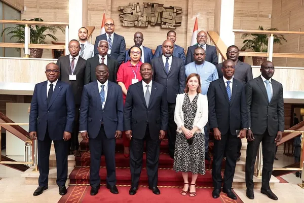 Le Président Ouattara s’entretient avec les membres de l’AISCCUF