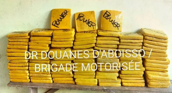Côte d’Ivoire : saisie de 108 plaquettes de cannabis à Samo