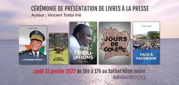 Présentation des 5 livres de Vincent Toh Bi dont celui sur Hamed Bakayoko