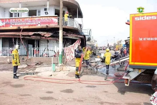 Incendie dans une boulangerie à Man ce 16 février 2022: 8 morts