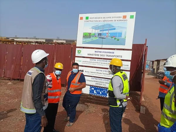 Préparatifs CAN 2023 Côte d’Ivoire : la DPSPP s’imprègne des travaux de réhabilitation des aéroports de Bouaké et Korhogo