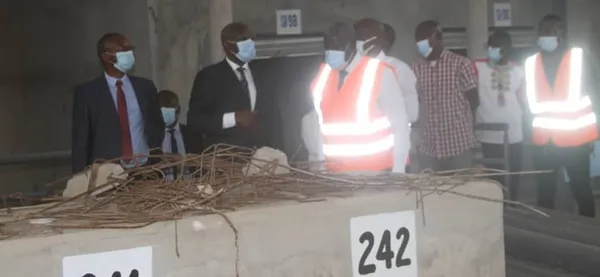 Yopougon: visite du chantier nouveau marché du Camp militaire