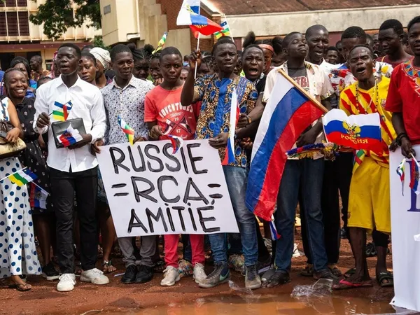 Manifestation à Bangui pour soutenir à la Chine et la Russie