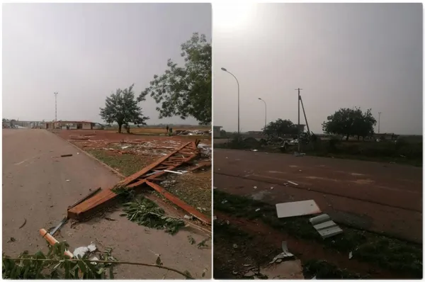 L’Aéroport Lamine Diabaté d’Odienné soufflé par un orage