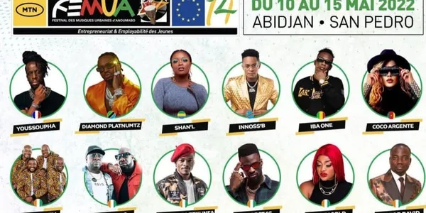 Femua 2022: Youssoupha, Innoss B’, Diamond Platnumz et une douzaine d’artistes attendus à Abidjan