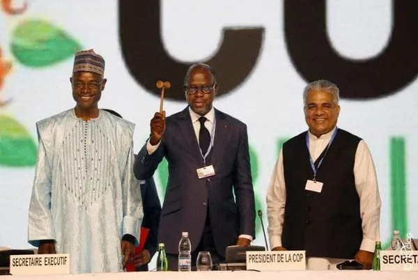 Nommé président de la COP15, Alain-Richard Donwahi reconnaissant à Ouattara