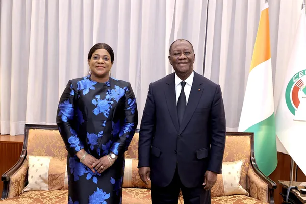 Obsèques d’Amadou Soumahoro: Ouattara s’entretient avec la Présidente de l’Assemblée Nationale du Togo