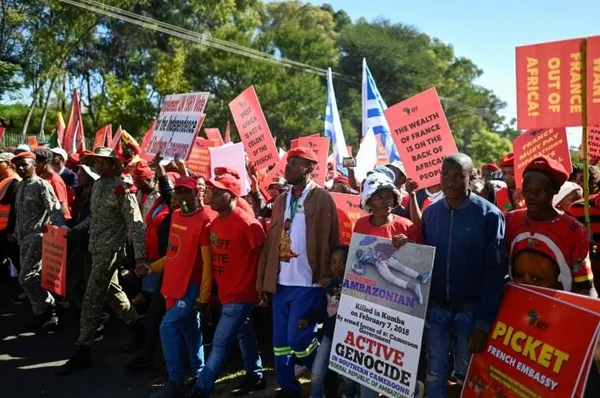 Manifestation en Afrique du Sud contre la Paris: « richesse de la France sur le dos des Africains »