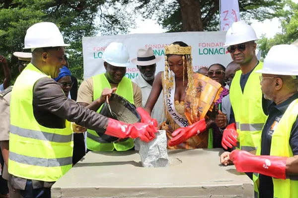 Centre de santé Olivia Yacé de N’Gokro : Pose de la première pierre