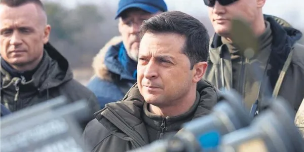 Le président ukrainien Volodymyr Zelensky