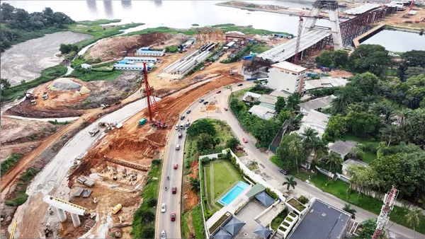 Travaux de construction du pont de Cocody: le Boulevard De Gaulle fermé à la circulation du 5 au 8 août 2022