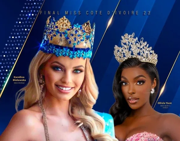 Finale Miss CI 2022 : Miss World 2021, Karolina Bielawska à Abidjan le 1er juillet