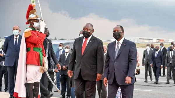 Alassane Ouattara est arrivé en Afrique du Sud ce mercredi