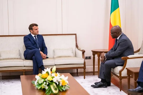 Arrivée de Macron au Bénin : des images