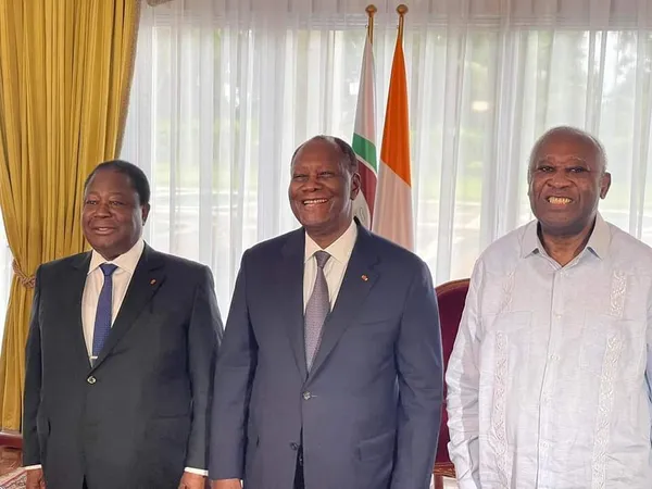 Rencontre Bédié, Ouattara et Gbagbo : les 1ères images