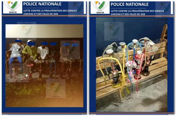Opération « vacances sécurisées 8 » : saisie de chichas à Abobo, Port-Bouët, Yopougon, Adjamé, Cocody et Marcory