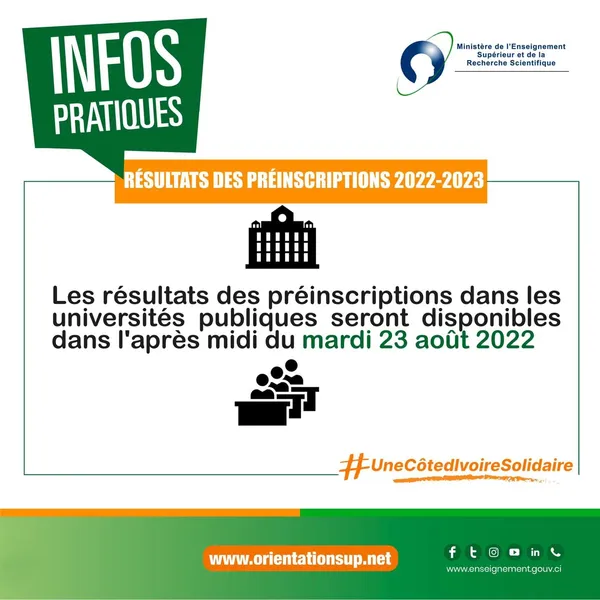 Orientations 2022 à l’université : les résultats disponibles sur orientationsup.net le 23 août