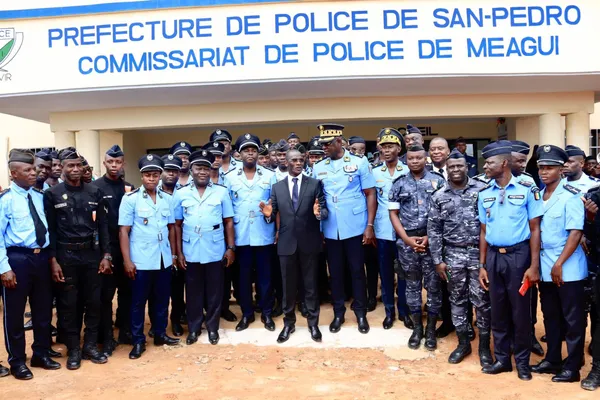 Inauguration du 1er commissariat de police de Méagui