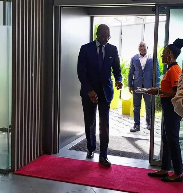 Arrivée de Tidjane Thiam en Abidjan