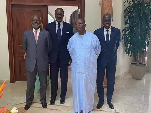 Tidjane Thiam chez Ouattara dès son retour à Abidjan