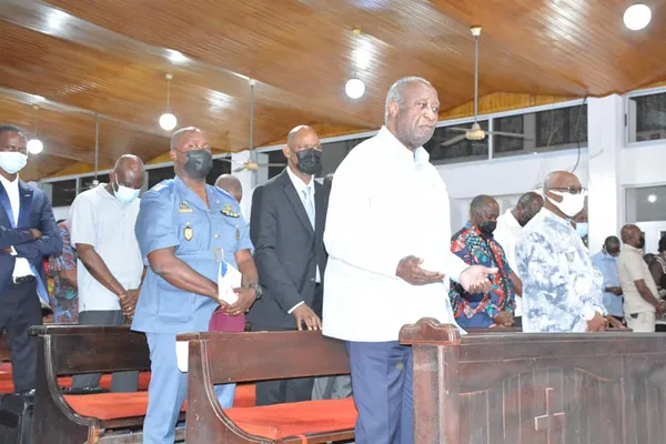 Gbagbo à la veillée funèbre d’Agnéro Paul-Wood