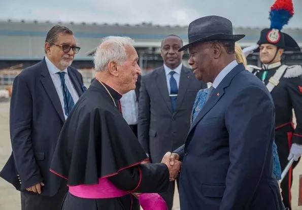 Le président Ouattara est arrivé à Rome pour une visite officielle au Vatican