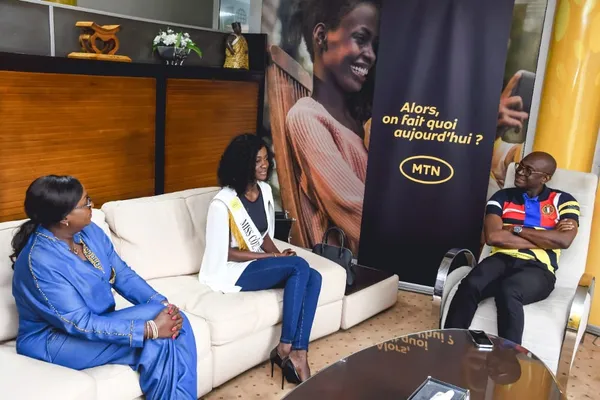 Miss Marlène Kouassi illumine les locaux de MTN Côte d’Ivoire