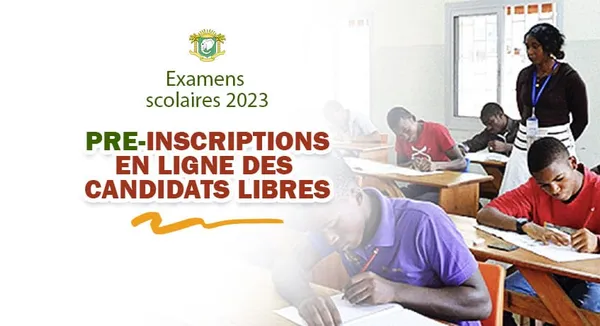 Candidats libres BEPC et BAC 2023: début des inscriptions en ligne