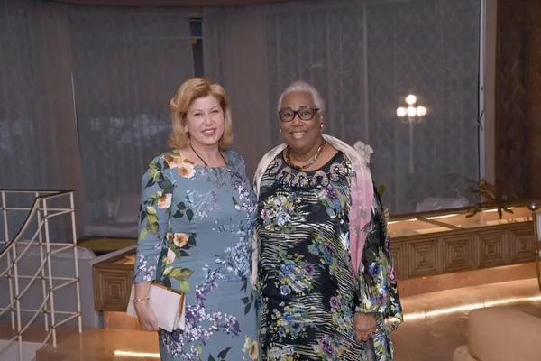 Dominique Ouattara chez Thérèse Houphouët Boigny: des images