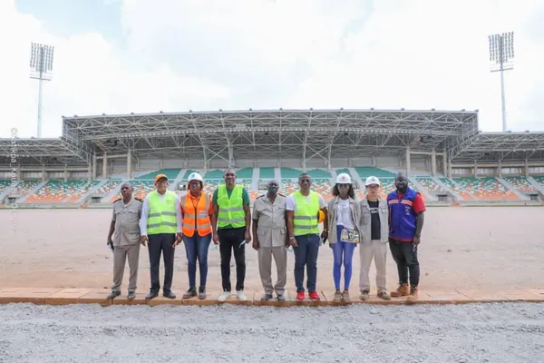 Préparation CAN 2024: visite des infrastructures de Korhogo