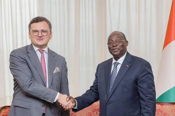 Côte d’Ivoire : le ministre des Affaires étrangères  d’Ukraine reçu par le vice-président Tiémoko à Abidjan, dans les coulisses de la visite
