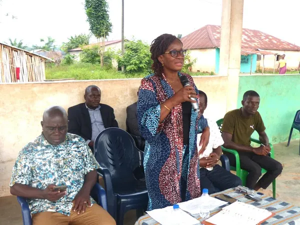 Gbagbo dans la Région de la Mé, les 9 et 10 décembre 2022: Agnès Monnet sur le terrain