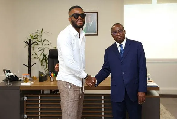 Enseignement Technique: DJ Kerozen chez le ministre N’Guessan Koffi