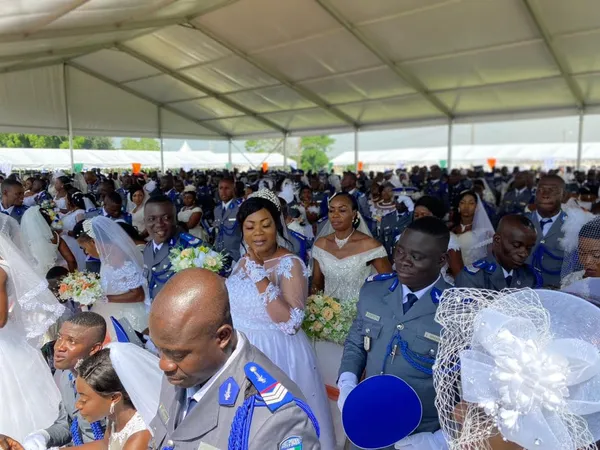 Mariage collectif des gendarmes: 421 couples se sont dit OUI ce 25 novembre 2022, des images